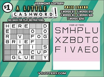 A Little Cashword | Vermont Lottery